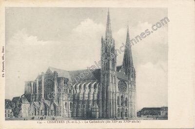 Carte postale ancienne Cathedrale de Chartres — Chartres (Eure-et-Loir)