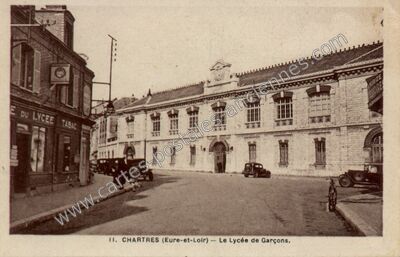 Carte postale ancienne Le Lycée de Garçons — Chartres (Eure-et-Loir)