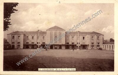 Carte postale ancienne La Gare — Chartres (Eure-et-Loir)