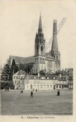 Carte postale ancienne La Cathédrale — Chartres (Eure-et-Loir)