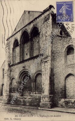 Carte postale ancienne L'Eglise Saint-André — Chartres (Eure-et-Loir)
