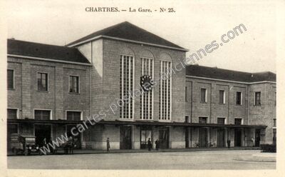 Carte postale ancienne La Gare — Chartres (Eure-et-Loir)