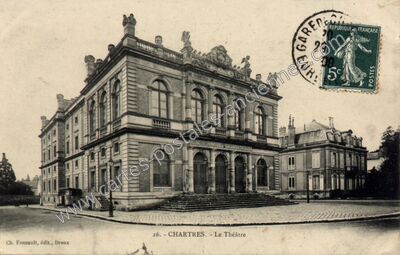Carte postale ancienne Le Théâtre — Chartres (Eure-et-Loir)