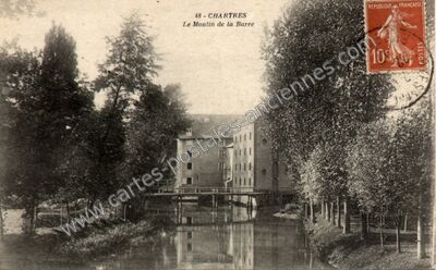 Carte postale ancienne Le Moulin de la Barre — Chartres (Eure-et-Loir)