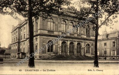 Carte postale ancienne Le Théâtre — Chartres (Eure-et-Loir)