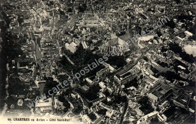 Carte postale ancienne Côté Nord-Est — Chartres (Eure-et-Loir)