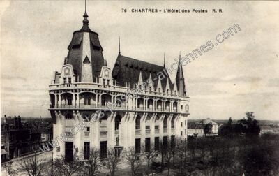 Carte postale ancienne L'Hôtel des Postes — Chartres (Eure-et-Loir)