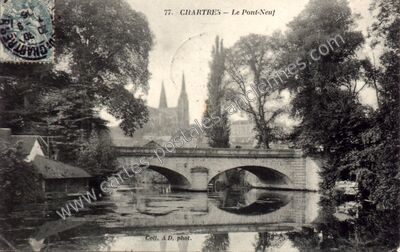 Carte postale ancienne Le Pont-Neuf — Chartres (Eure-et-Loir)