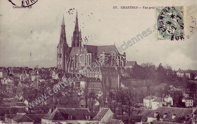 Carte postale ancienne Vue prise — Chartres (Eure-et-Loir)