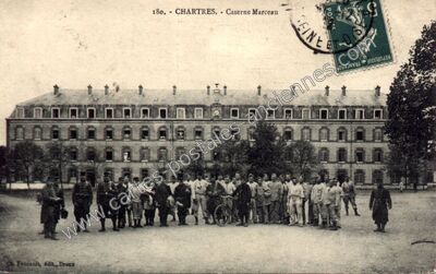 Carte postale ancienne Caserne Marceau — Chartres (Eure-et-Loir)