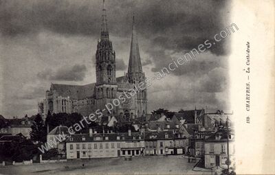 Carte postale ancienne La Cathédrale — Chartres (Eure-et-Loir)