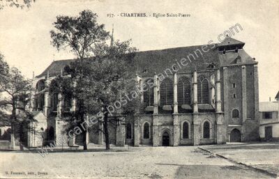 Carte postale ancienne Eglise Saint-Pierre — Chartres (Eure-et-Loir)