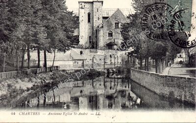 Carte postale ancienne Ancienne Eglise St-André — Chartres (Eure-et-Loir)