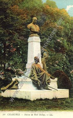 Carte postale ancienne Statue de Noël Ballay — Chartres (Eure-et-Loir)