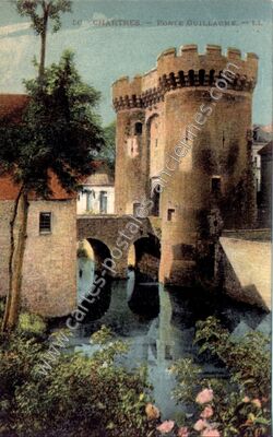 Carte postale ancienne Porte Guillaume — Chartres (Eure-et-Loir)
