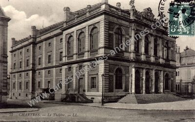 Carte postale ancienne Le Théâtre — Chartres (Eure-et-Loir)