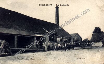 Carte postale ancienne La Laiterie — Chassant (Eure-et-Loir)