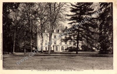 Carte postale ancienne Chateau de Mormoulin — Chaudon (Eure-et-Loir)