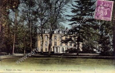 Carte postale ancienne Le Château de Mormoulins — Chaudon (Eure-et-Loir)