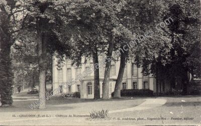 Carte postale ancienne Château de Mormoulins — Chaudon (Eure-et-Loir)