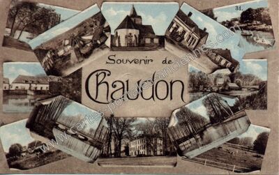 Carte postale ancienne Souvenir — Chaudon (Eure-et-Loir)