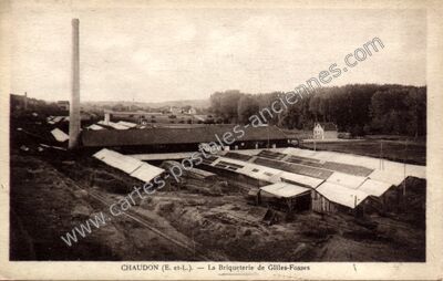 Carte postale ancienne La Briqueterie de Gilles-Fosses — Chaudon (Eure-et-Loir)