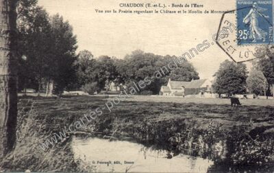 Carte postale ancienne Bords de l'Eure — Chaudon (Eure-et-Loir)