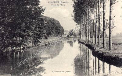 Carte postale ancienne Bords de l'Eure — Chaudon (Eure-et-Loir)