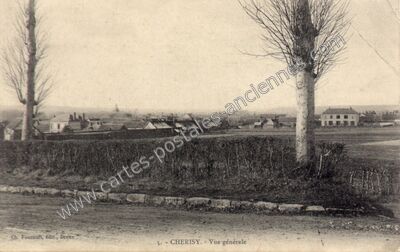 Carte postale ancienne Vue générale — Cherisy (Eure-et-Loir)
