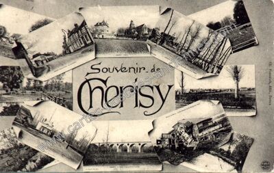 Carte postale ancienne Souvenir de Chérisy — Cherisy (Eure-et-Loir)