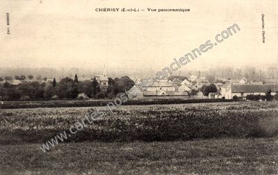 Carte postale ancienne Vue panoramique — Cherisy (Eure-et-Loir)