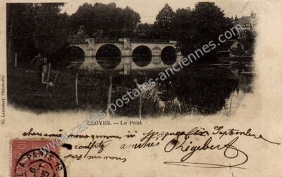 Carte postale ancienne Cloyes — Cloyes sur le Loir (Eure-et-Loir)