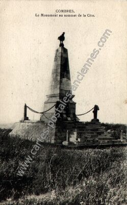 Carte postale ancienne Le Monument au sommet de la Côte — Combres (Eure-et-Loir)