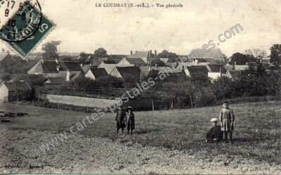 Carte postale ancienne Vue générale — Le Coudray (Eure-et-Loir)