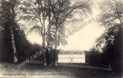 Carte postale ancienne Château de Montgralian, vue prise du Parc — Coudray-au-Perche (Eure-et-Loir)