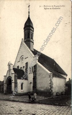 Carte postale ancienne Eglise de Coulombs — Coulombs (Eure-et-Loir)