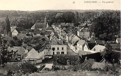 Carte postale ancienne Vue générale — Coulombs (Eure-et-Loir)
