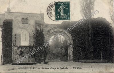 Carte postale ancienne Ancienne Abbaye de Coulombs — Coulombs (Eure-et-Loir)