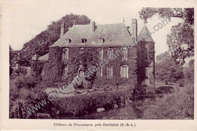 Carte postale ancienne Chateau de Chaussepot — Courtalain (Eure-et-Loir)