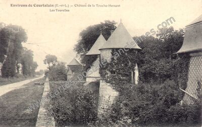 Carte postale ancienne Chateau de la Touche Hersant — Courtalain (Eure-et-Loir)