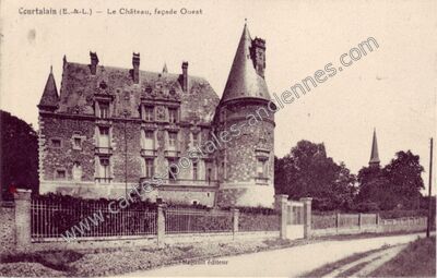 Carte postale ancienne Chateau de Courtalain — Courtalain (Eure-et-Loir)