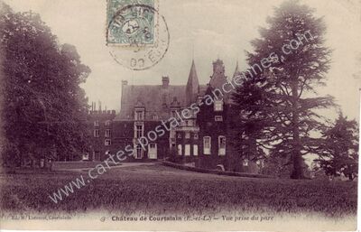 Carte postale ancienne Chateau de Courtalain — Courtalain (Eure-et-Loir)