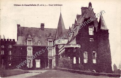 Carte postale ancienne Chateau de Courtalain — Courtalain (Eure-et-Loir)