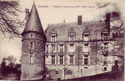 Carte postale ancienne Chateau de Courtalain — Courtalain (Eure-et-Loir)