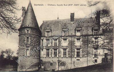 Carte postale ancienne Chateau de Courtalain — Courtalain (Eure-et-Loir)