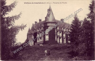 Carte postale ancienne Chateau de Courtalain — Courtalain (Eure-et-Loir)