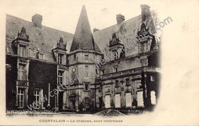 Carte postale ancienne Chateau de Courtalain — Courtalain (Eure-et-Loir)