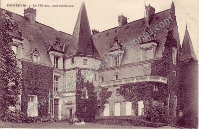 Carte postale ancienne Chateau de Courtalain — Courtalain (Eure-et-Loir)