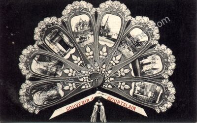 Carte postale ancienne Souvenir — Courtalain (Eure-et-Loir)