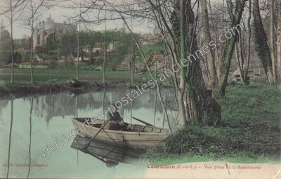 Carte postale ancienne Vue prise de la Boisvinerie — Courtalain (Eure-et-Loir)